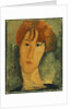 Young Woman with Red Hair Wearing a Collar by Amedeo Modigliani
