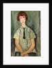 Young Girl in a Striped Shirt, 1917 by Amedeo Modigliani