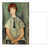 Young Girl in a Striped Shirt, 1917 by Amedeo Modigliani