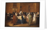 Ladies and Gentlemen in Carnival Costume in the Ridotto, Venice by Francesco Guardi