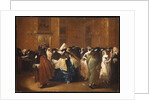 Ladies and Gentlemen in Carnival Costume in the Ridotto, Venice by Francesco Guardi