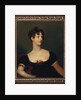 Portrait of Lady Beresford, seated, half-length in a black dress decorated with a rose by Thomas (attr. to) Lawrence