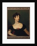 Portrait of Lady Beresford, seated, half-length in a black dress decorated with a rose by Thomas (attr. to) Lawrence