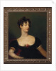 Portrait of Lady Beresford, seated, half-length in a black dress decorated with a rose by Thomas (attr. to) Lawrence