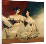 A double portrait of the Fullerton sisters, seated full length, in white dresses, c.1825 by Thomas Lawrence