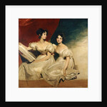 A double portrait of the Fullerton sisters, seated full length, in white dresses, c.1825 by Thomas Lawrence