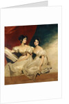 A double portrait of the Fullerton sisters, seated full length, in white dresses, c.1825 by Thomas Lawrence