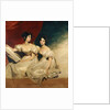 A double portrait of the Fullerton sisters, seated full length, in white dresses, c.1825 by Thomas Lawrence