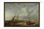 The 78-Ton Brigantine 'The Advocate' off St. Helier, Jersey, 1749 by John Wilson Carmichael