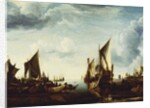 The Visit of the Stadholder, Prince Frederik Hendrik, to the Fleet of the States General at Dordrecht in 1646, before 1649 by Jan van de Capelle or Cappelle
