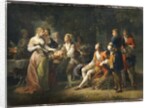 Louis XIV of France declaring his love for Louise de la Valliere by Jean-Frederic Schall