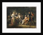 Louis XIV of France declaring his love for Louise de la Valliere by Jean-Frederic Schall