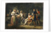 Louis XIV of France declaring his love for Louise de la Valliere by Jean-Frederic Schall