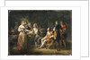 Louis XIV of France declaring his love for Louise de la Valliere by Jean-Frederic Schall
