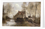 Le Moulin Brule, Planque, near Douai by Jean Baptiste Camille Corot