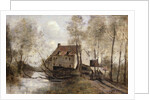 Le Moulin Brule, Planque, near Douai by Jean Baptiste Camille Corot