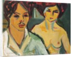Self Portrait with Model, 1905 by Ernst Ludwig Kirchner