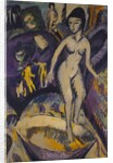Female Nude with Hot Tub, 1912 by Ernst Ludwig Kirchner