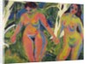 Two Nude Women in a Wood, 1909 by Ernst Ludwig Kirchner