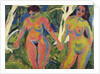 Two Nude Women in a Wood, 1909 by Ernst Ludwig Kirchner