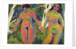 Two Nude Women in a Wood, 1909 by Ernst Ludwig Kirchner
