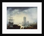 A Mediterranean Harbour Scene: Morning, 1745 by Claude Joseph Vernet