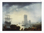 A Mediterranean Harbour Scene: Morning, 1745 by Claude Joseph Vernet