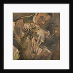 Max Mainer with a Siberian Greyhound, 1917 by Lovis Corinth