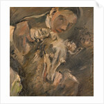 Max Mainer with a Siberian Greyhound, 1917 by Lovis Corinth