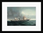The Indo-China steamship Lightning under sail and steam, 1892 by Lai Fong