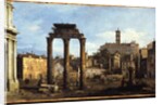 Rome - The Forum with the Temple of Castor and Pollux, c.1742-43 by Bernardo Bellotto
