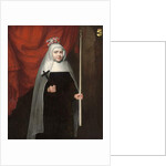 Portrait of a nun holding a crucifix and candle, 1678 by Pieter Leermans