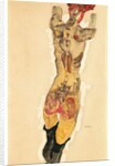 Stehender Rückenakt, 1910 by Egon Schiele