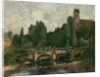 Saint-Cenery, the Church and the Bridge, 1892 by Eugene Louis Boudin