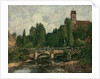 Saint-Cenery, the Church and the Bridge, 1892 by Eugene Louis Boudin