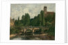 Saint-Cenery, the Church and the Bridge, 1892 by Eugene Louis Boudin