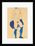 Standing woman with shoes and stockings, 1913 by Egon Schiele