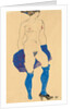 Standing woman with shoes and stockings, 1913 by Egon Schiele