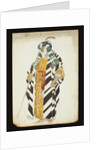 Costume design for a dancer from 'Suite Arabe' by Leon Bakst