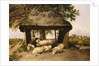 Sheep Resting Under a Shelter by Thomas Sidney Cooper