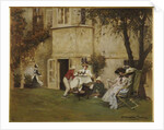 Tea in the Garden by Albert Chevallier Tayler