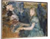 Lucie Leon at the Piano, c.1892 by Berthe Morisot