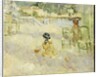The Beach at Nice, 1882 by Berthe Morisot