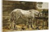 White Horse at the Drinking Trough, c.1885-90 by Eugene Louis Boudin
