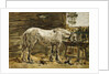 White Horse at the Drinking Trough, c.1885-90 by Eugene Louis Boudin