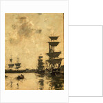 Deauville: Schooners at Anchor, 1887 by Eugene Louis Boudin