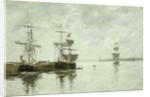 Port Scene, c.1880 by Eugene Louis Boudin