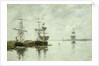 Port Scene, c.1880 by Eugene Louis Boudin