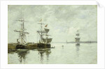 Port Scene, c.1880 by Eugene Louis Boudin