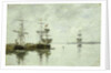 Port Scene, c.1880 by Eugene Louis Boudin